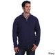 Luigi Baldo Italian Made Men's Cashmere/Silk 1/4 Zip Sweater