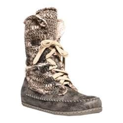 MUK LUKS Women's Lilly Lace Up Boot Grey