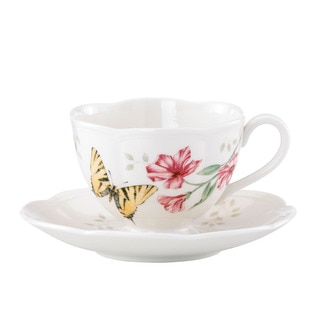 Lenox Butterfly Meadow Tiger Swallowtail Cup and Saucer