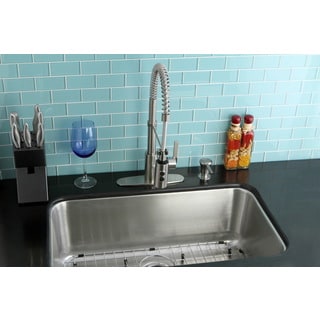 Undermount Stainless Steel 30-inch Single Bowl Kitchen Sink and Faucet Combo