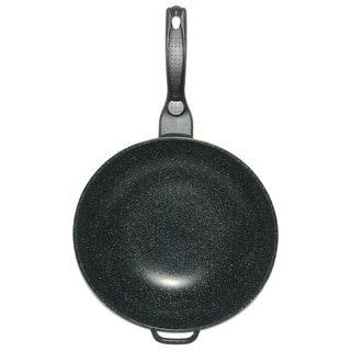Mega Cook 12-inch Non-stick Stone Marble Forged Aluminum Frying Pan Wok