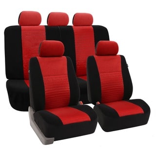 FH Group Red 'Trendy Elegance' Car Seat Covers (Full Set)