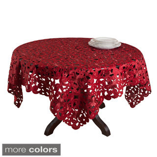 Embroidered Cutwork 72 x 72 inche Tablecloth