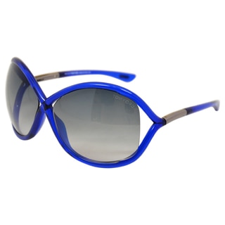Tom Ford Women's 'FT0009/S Whitney 90B' Shiny Blue Sunglasses