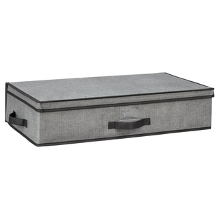 Kennedy Home Collection Grey 28-inch Underbed Storage Box