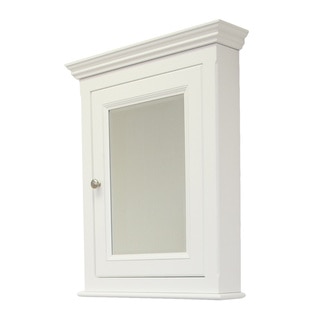 Perri White Reversible Door Wooden Medicine Cabinet