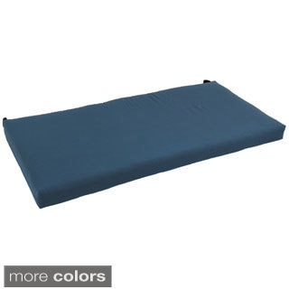 Blazing Needles Solid 42 x 19-inch Flat Twill Settee/ Bench Cushion