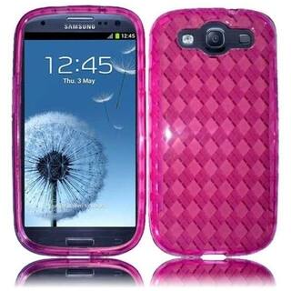 INSTEN Premium Hot Pink TPU Rubber Candy Skin Phone Case Cover for Samsung Galaxy S3/ S III