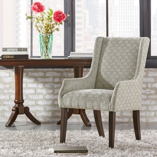 INSPIRE Q Jourdan Grey Link Sloped Arm Hostess Chair