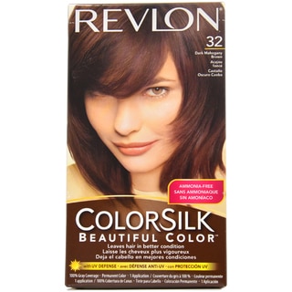 Revlon ColorSilk Beautiful Color #32 Dark Mahogany Brown Hair Color (1 Application)