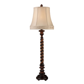 Rye Park 1-light Sienna Bronze Wood LED Table Lamp