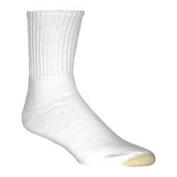 Men's Gold Toe Ultra Tec® Short Crew 2194S (12 Pairs) White