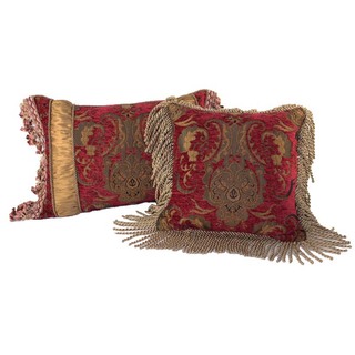 Sherry Kline China Art Red Luxury Combo Pillows (Set of 2)