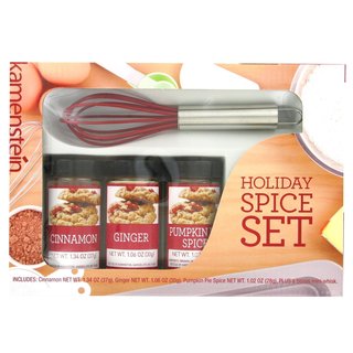 Kamenstein Holiday Spice Set with Mini Whisk