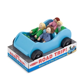 Melissa & Doug Road Trip! Wooden Car & Pose-able Passengers