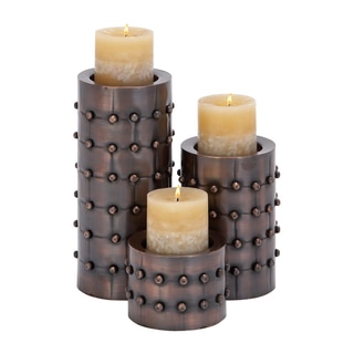 Metal Candle Holders (Set of 3)