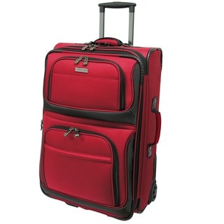 Traveler's Choice Red Conventional II 22-inch Rugged Carry On Wheeled Upright
