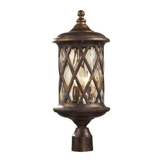 2-light Hazelnut Bronze Post Light