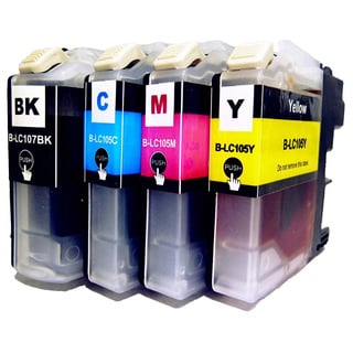 Brother LC105\ LC107 Compatible 4-piece Ink Cartridge Set