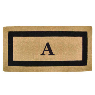 Heavy Duty Coir Picture Frame Large Monogrammed Doormat