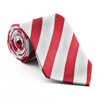 Red and White Candy Stripe Neck Tie