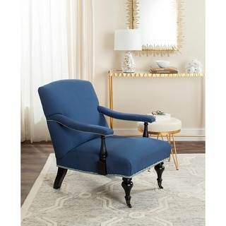 Safavieh Devona Steel Blue Arm Chair