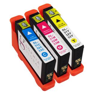 Sophia Global Compatible Ink Cartridge Replacement for Dell 31 (1 Cyan, 1 Magenta, 1 Yellow)