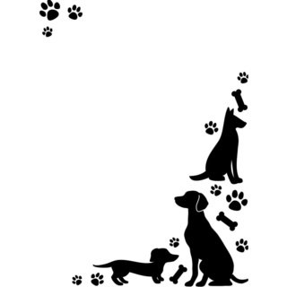 Embossing Folder 4.25 X5.75 - Dogs & Paws