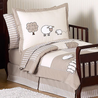 Sweet Jojo Designs Unisex 5-piece Little Lamb Toddler Comforter Set