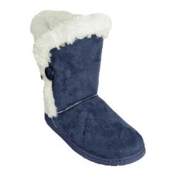 Women's Dawgs 9in 3 Button Microfiber Boots Navy