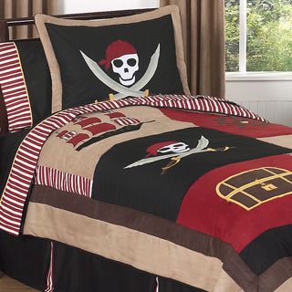 Sweet Jojo Designs Treasure Cove Pirate 3-piece Full/Queen Comforter Set