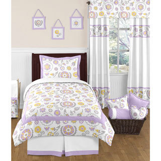 Sweet Jojo Designs Girls 'Suzanna' 4-piece Twin Comforter Set