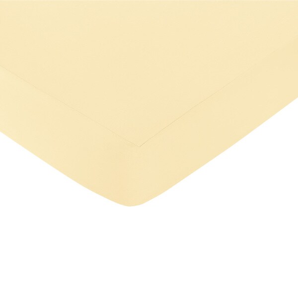 Sweet Jojo Designs Yellow Fitted Crib Sheet