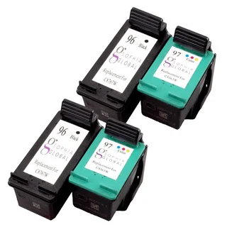 Sophia Global Remanufactured Ink Cartridges for HP 96 and 97 (2 Black, 2 Color)