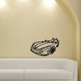 Sports Car Coupe Wall Vinyl Decal