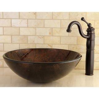 Amber Bronze Vessel Bathroom Sink