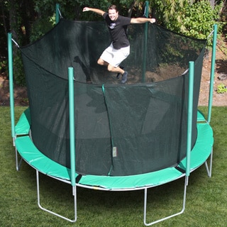 Magic Circle 13.6-foot Round Trampoline with Safety Cage