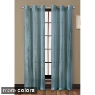 VCNY Sierra Crushed 84-inch Grommet Curtain Panel