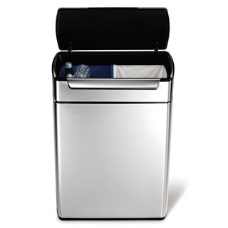 simplehuman Stainless Steel Touch-bar Recycle Can