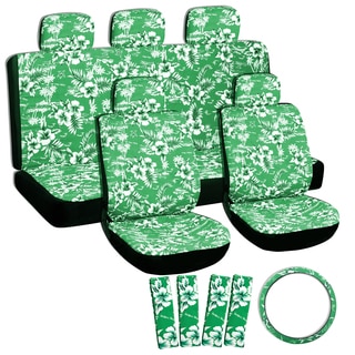 Oxgord Hawaii Green 17-piece Seat Cover Set