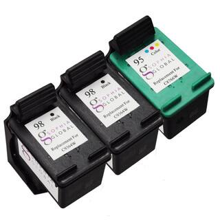 Sophia Global Remanufactured Ink Cartridge Replacement for HP 98 and HP 95 (Pack of 3)