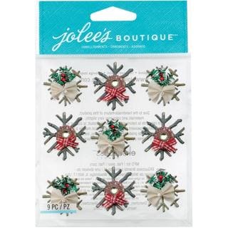 Jolee's Christmas Stickers - Wooden Snowflakes