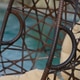 Outdoor Brown Wicker Tear Drop Swinging Chair by Christopher Knight Home