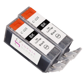Sophia Global Compatible Ink Cartridge Replacement for Can PGI 225 (Remanufactured) (Pack of 2)