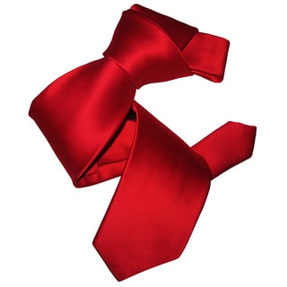 Dmitry Men's Red Italian Silk Tie