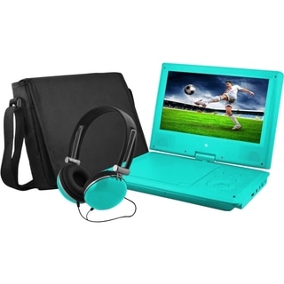 Ematic EPD909 Portable DVD Player - 9" Display - 640 x 234 - Teal