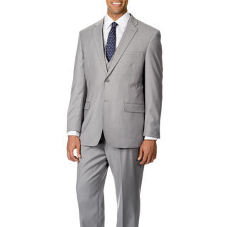 Caravelli Italy Men's Light Grey Vested 2-button Suit