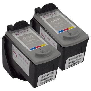 Sophia Global Remanufactured Color Ink Cartridge Replacement for Canon CL-41 (Pack of 2)