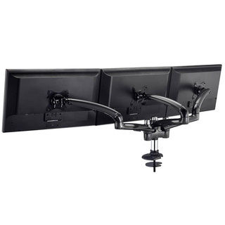 Cotytech Dark Grey Triple Monitor Desk Mount Spring Arm