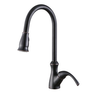 Ruvati Oil Rubbed Bronze Pull-out Spray Single Handle Kitchen Faucet
